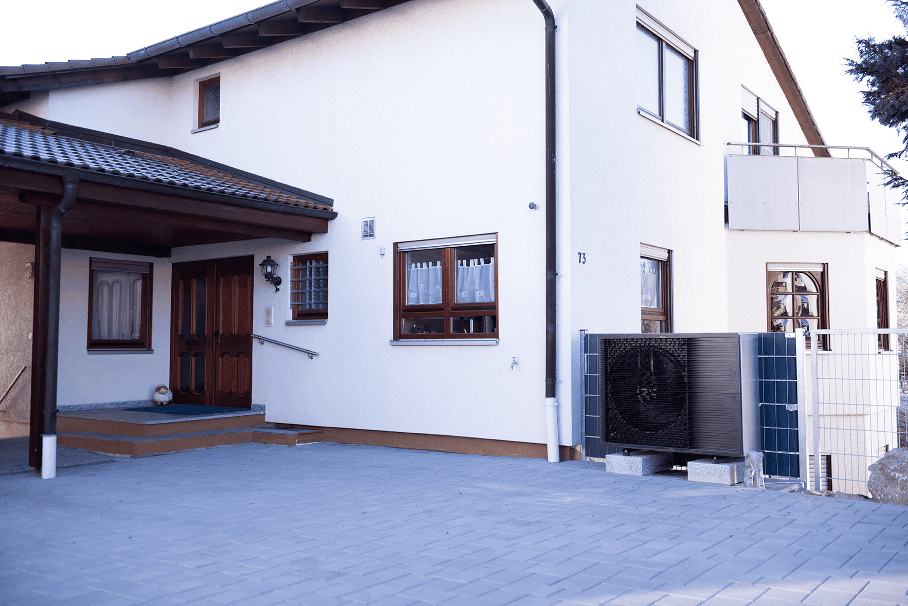 Dakin installeret udendørs