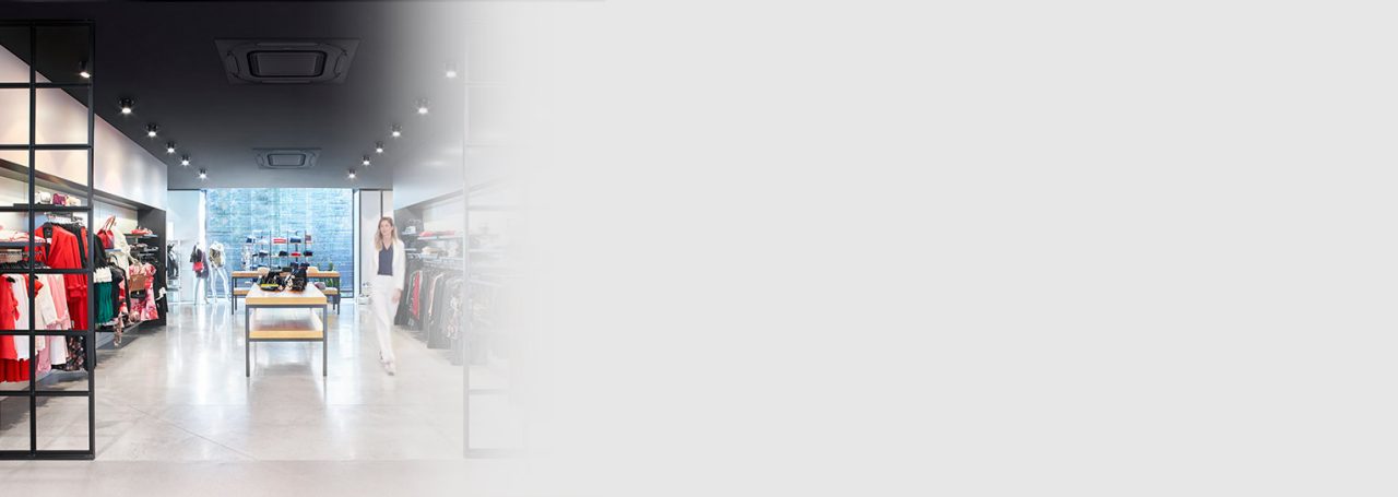 κασέτα κυκλικής ροής εγκατάσταση κατάστημα λιανικής